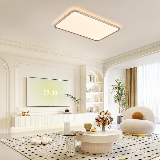 【即将涨价】欧普（OPPLE）25新LED全光谱婴幼儿童0眩光专业侧发光护眼吸顶灯具饰客厅灯光越 商品图4