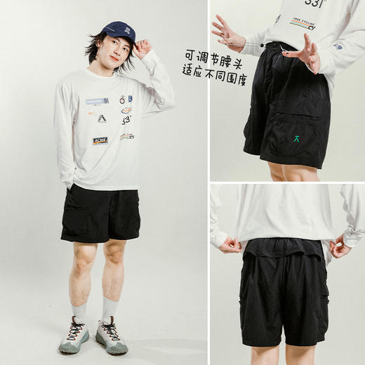 【出游季特惠】ACMEITEM爱棵米 户外运动短裤大口袋宽松休闲裤子男女GAG3220982A 商品图2