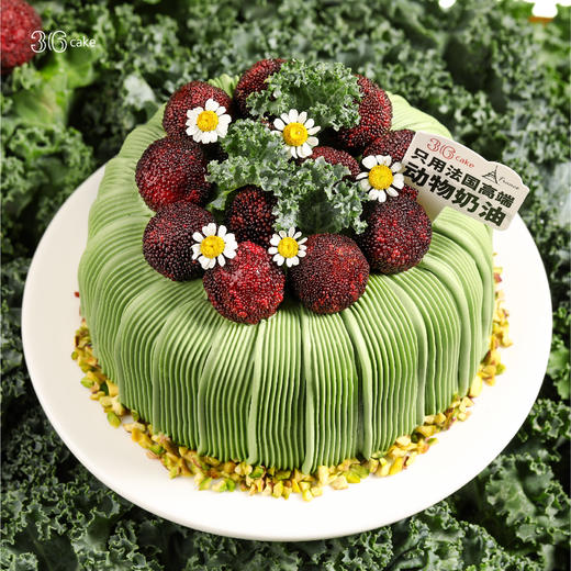 【纤体食材减糖 50%】羽衣甘蓝青苹果杨梅蛋糕，可选 5/6/8 英寸 商品图3
