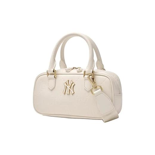 【MLB保龄球包】MLB暗纹老花吐司棒球方包纯色单肩手提包斜挎包男女同款情侣款 商品图12