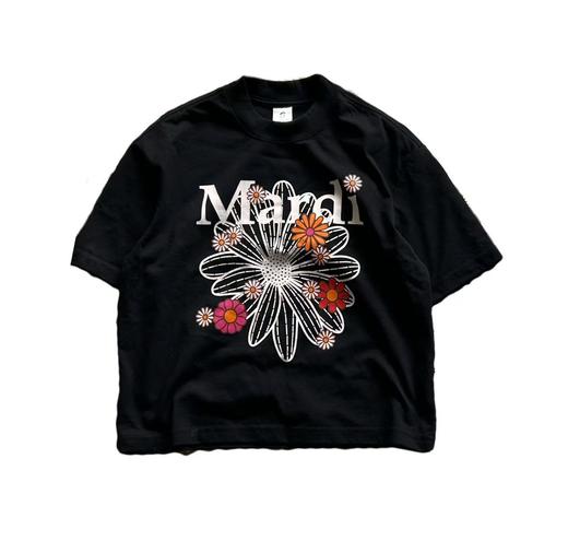 2025夏季亲子装MD印花同学！小雏菊腊肠狗休闲圆领纯棉宽大oversize短袖！ 商品图5