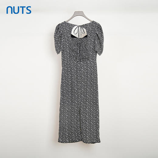 NUTS夏季新品V领时尚修身显瘦气质短袖连衣裙428103533 商品图3