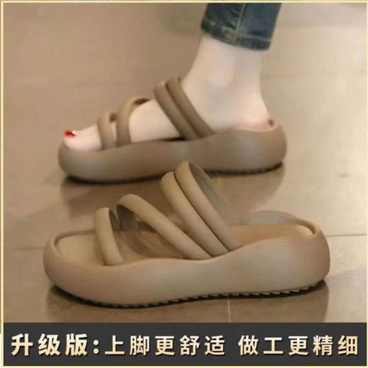 【夏季厚底凉拖鞋】时尚厚底软底拖鞋女新款夏季外穿配裙子防滑海边凉拖鞋。ry 商品图4
