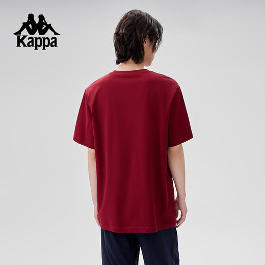 Kappa卡帕背靠背运动短袖男2025夏季新款宽松纯棉t恤休闲半袖上衣K0F32TD08 商品图3