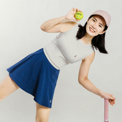 【出游季特惠】ACMEITEM爱棵米 户外女士运动背心弹力修身圆领无袖上衣GAG2160247C 商品图1