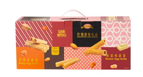 【519直播】酥黎什锦蛋卷礼盒(原味+黄油+香葱+黑松露)512g 商品图0