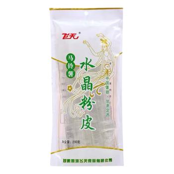 飞天水晶粉皮凉皮凉拌菜土豆粉条粉丝宽粉条东北大拉皮火锅食材200g*3 /粮油调味 /南北干货 /干菜类 商品图5