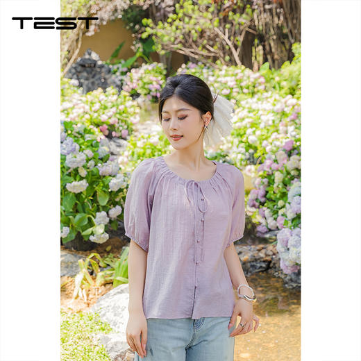夏上新时尚清新清爽舒适透气小衫1252097 商品图1
