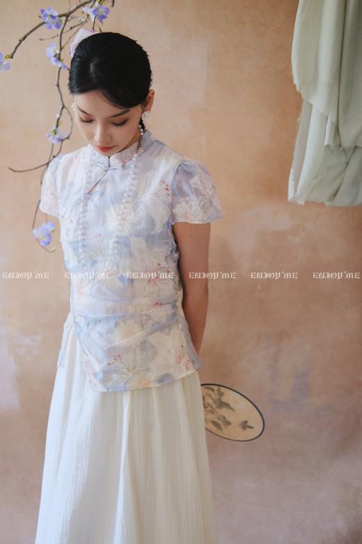 【门店同款】ENJOY夏季云敛-“鸾衿折桂”晚风清梦中式旗袍 162451613 商品图8