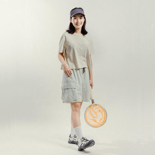 【出游季特惠】ACMEITEM爱棵米 户外情侣大容量口袋短裤系绳休闲裤子男女GAG3220942C 商品图1