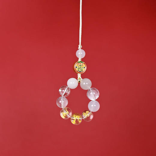 【三和六合❗平衡多宝调节】吉绳记五行三和钥匙链，平衡补缺五路财神，善補缺主乎衡，配饰手机链女玛瑙水晶串珠手机挂件QQ 商品图4