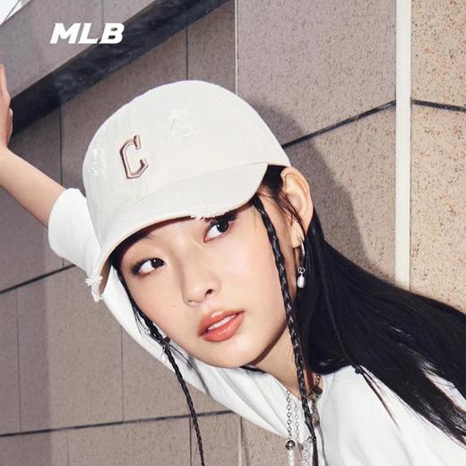 【MLB个性磨破棒球帽】MLB男女logo软顶棒球帽鸭舌帽春夏新款 商品图1