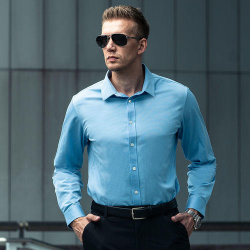 二代龙牙暗轩长袖商务衬衫 商品图0