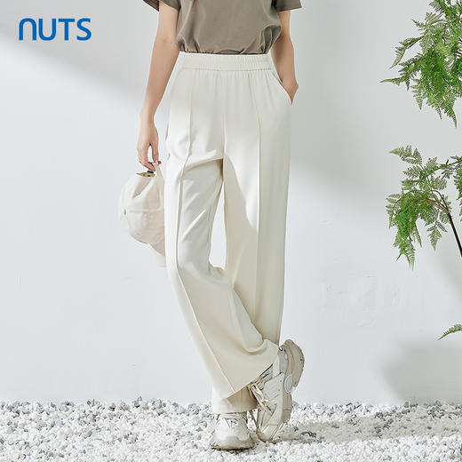 NUTS夏季新品纯色时尚阔腿显瘦气质长裤321073189 商品图2