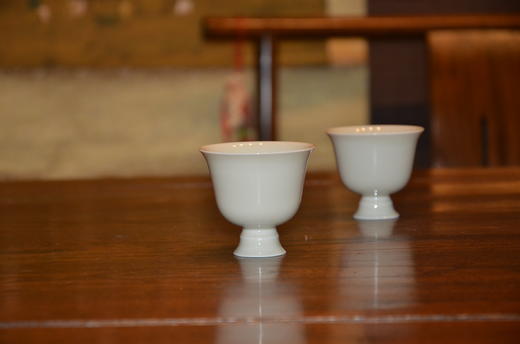 手工定窑 竹风听雪品茗杯 玄月品茗杯 定瓷风雅 商品图7