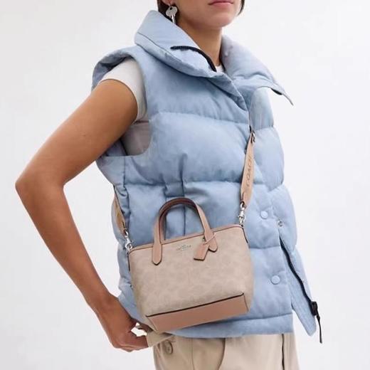  【送礼盒礼袋 】COACH/蔻驰 经典老花mini city 15小号单肩斜挎手提包托特包  香港直邮 商品图9