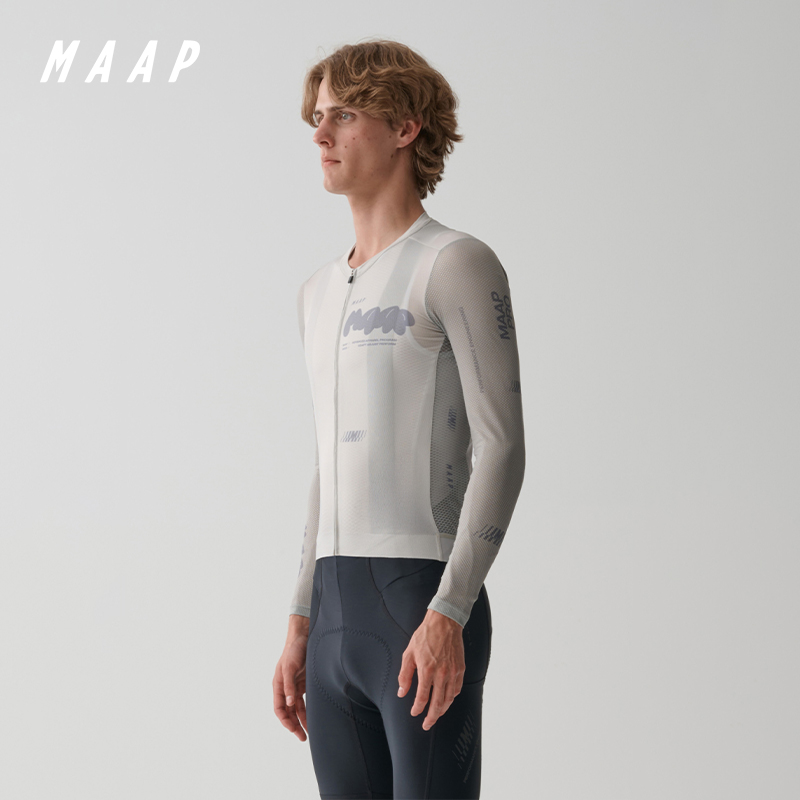 MAAP 男士 Aerate Pro Air LS Jersey 3.0 雾影灰 长袖骑行服