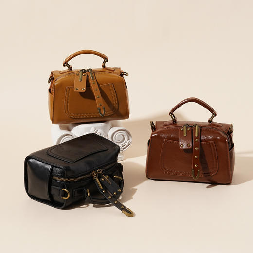 【预售3天】新款波士顿枕头包时尚休闲手提包植单肩斜挎女包YN3397 商品图0