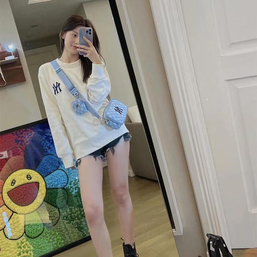 【MLB老花子母相机包】MLB男女情侣斜跨包复古老花运动休闲相机包 商品图3