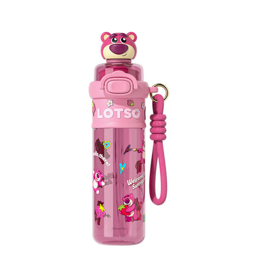 夏日出游季！【可爱吸管杯子，高颜值塑料杯！】三丽鸥儿童水杯 大容量双饮杯 便捷女可爱吸管杯子 学生高颜值塑料杯-QQ 商品图8