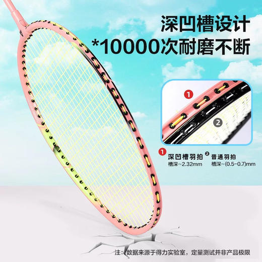 安格耐特XM332臻耐磨伸缩可调成人儿童羽毛球双拍 商品图3
