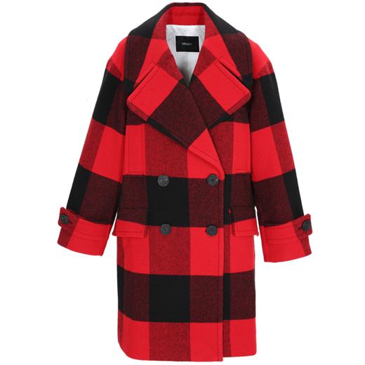 6941078099654 MO&Co.秋冬复古格纹翻领外套女 商品图0