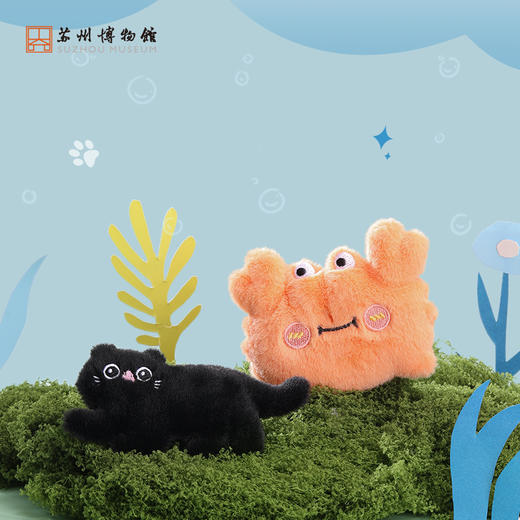苏州博物馆 萌物毛绒发卡 商品图0