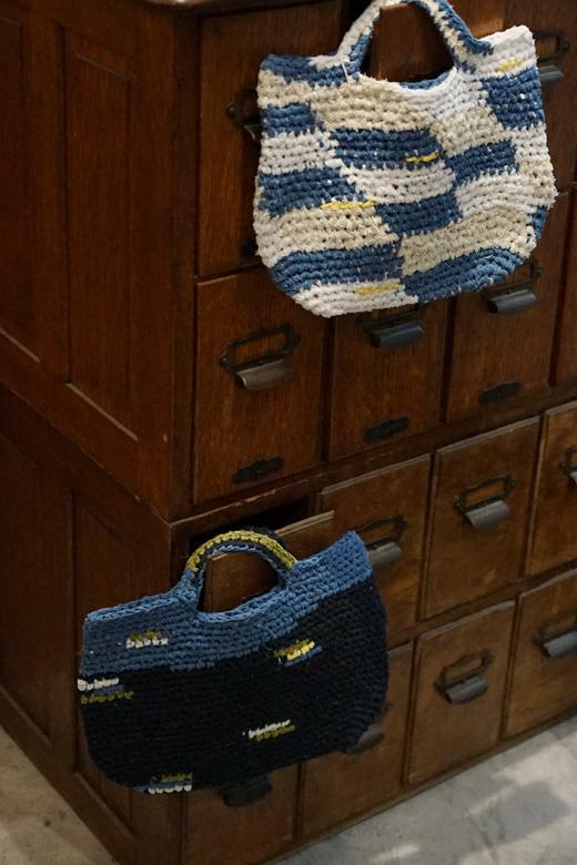 MAKU textiles｜手工钩针迷你托特包(NICO/INDIGO) 商品图1