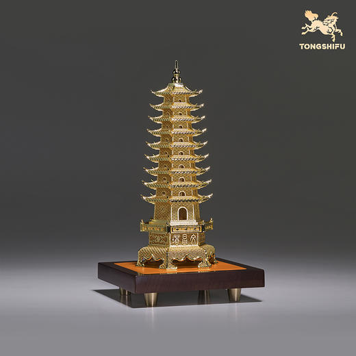 铜师傅《花丝状元塔》客厅桌面铜塔摆件，家居装饰中考高考礼物 商品图2