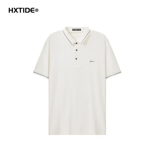 【新品上新】HX 夏季翻领短袖T恤合体Y102520021101/02 商品图2