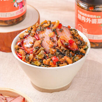 小味儿（XiaoWeiEr）腊肉外婆菜湖南下饭菜238g酸菜特产辣椒酱咸菜萝卜干腌菜榨菜瓶装 /粮油调味 /调味品 /榨菜/酱腌菜 商品图5