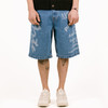 Arte ARTE PRINT SHORTS 印花宽松直筒牛仔短裤 商品缩略图0