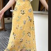 「K」洛诗琳气质印花半身裙2025夏季新款高腰显瘦真丝半裙女0901 商品缩略图4
