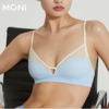 「留白」莫妮MONI轻奢简约舒适无钢圈内衣无痕小胸性感真丝文胸 商品缩略图1
