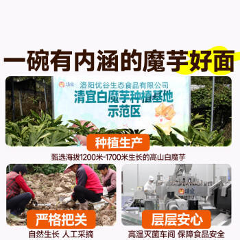 清宜 椒麻鸡味魔芋面6袋 代餐饱腹速食0零低减魔芋粉丝脂肪1200g /粮油调味 /方便食品 /速食预制主食 商品图2