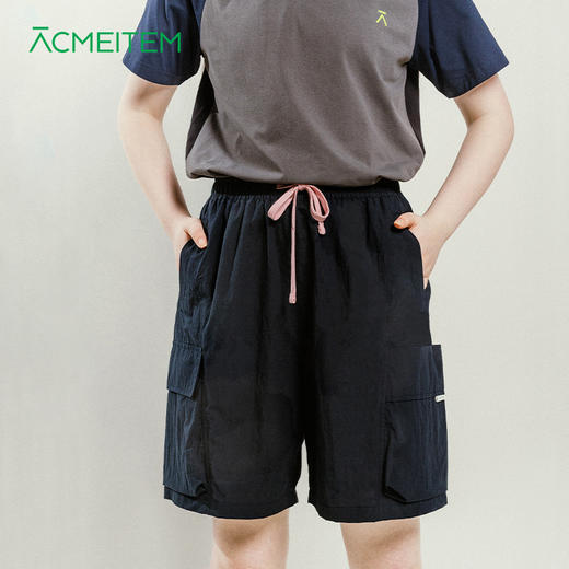 【出游季特惠】ACMEITEM爱棵米 户外情侣大容量口袋短裤系绳休闲裤子男女GAG3220942C 商品图0