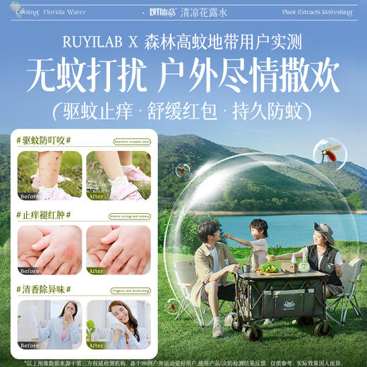儒意清凉花露水350ml  驱蚊花露水止痒喷雾户外防蚊虫叮咬|儒意官方商城 商品图1