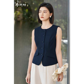 通勤马夹外套 2026春季时尚高级感极简显瘦百搭无袖马夹2644