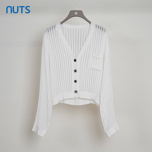 NUTS夏季新品V领纯色时尚气质宽松短外套428053485 商品图0