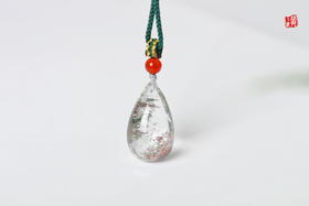 绿幽灵水晶吊坠 配精美挂绳