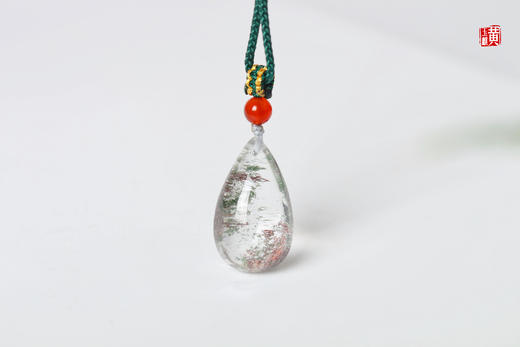 绿幽灵水晶吊坠 配精美挂绳 商品图0