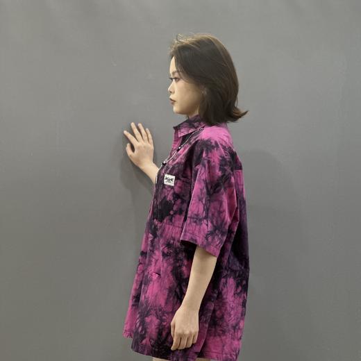NAS立领带项链扎染短袖衬衫50403夏季025682011231 商品图2