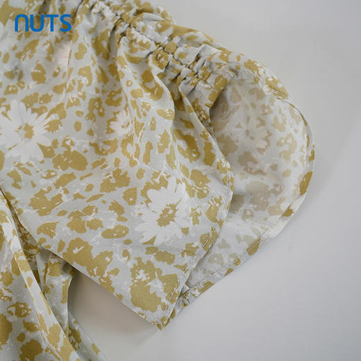 NUTS夏季新品V领碎花时尚清新短袖连衣裙428103463 商品图3