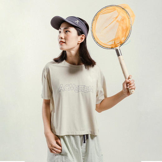 【品牌直发-降价福利】ACMEITEM爱棵米 户外女士速干短袖T恤宽松圆领上衣GAG2440703C 商品图1