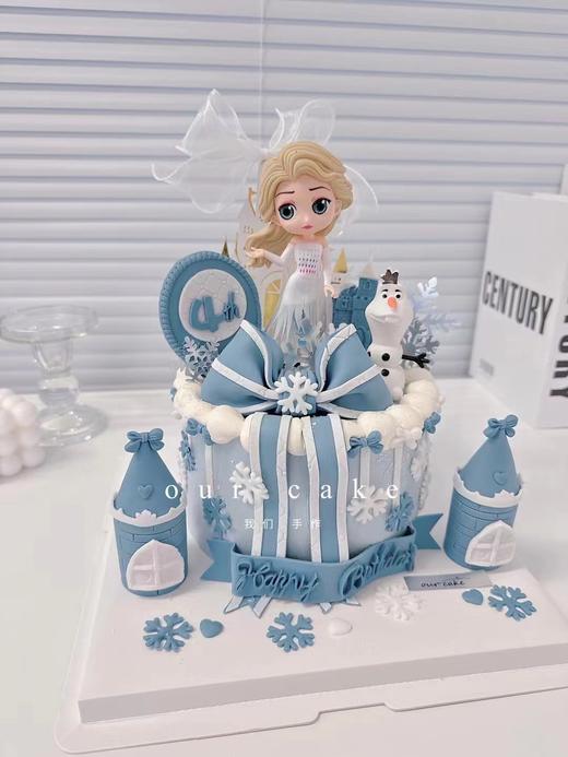 艾莎公主城堡卡通蛋糕-低糖处理无添加 商品图1