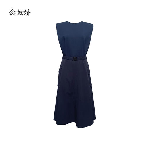 【商场同款】CND5589“藏蓝色连衣裙” 灵动休闲感 显腰身 商品图1