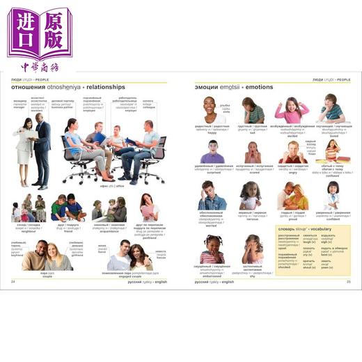 【中商原版】Russian English Bilingual Visual Dictionary 2025年新版DK双语图解词典 俄语-英语 俄文英文原版字典 语言学习 商品图2