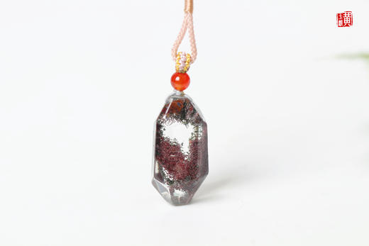 【丹胧】红幽灵水晶吊坠 配精美挂绳 商品图1