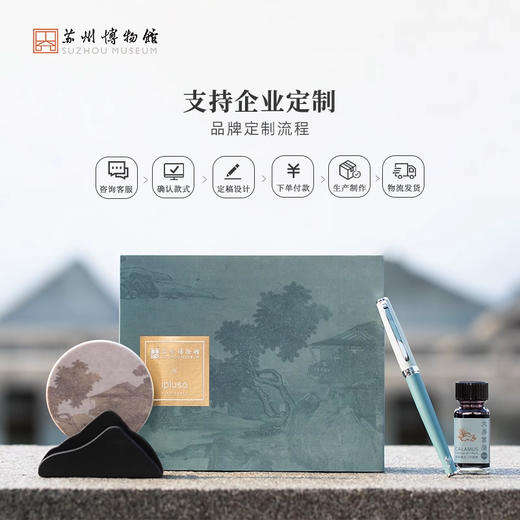 苏州博物馆 笔润江南·唐寅文房礼盒 商品图4