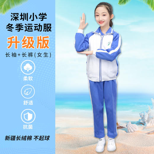青之树【升级版】小学冬季运动服【深圳市中小学校服供应商】 51深圳校服 商品图2